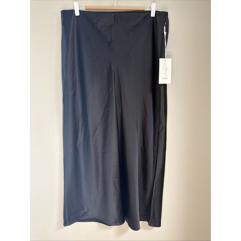 Joie Women’s‎ Wide Leg Pants – Size 1X – Black NWT High Rise Pull-On Luxe Draped